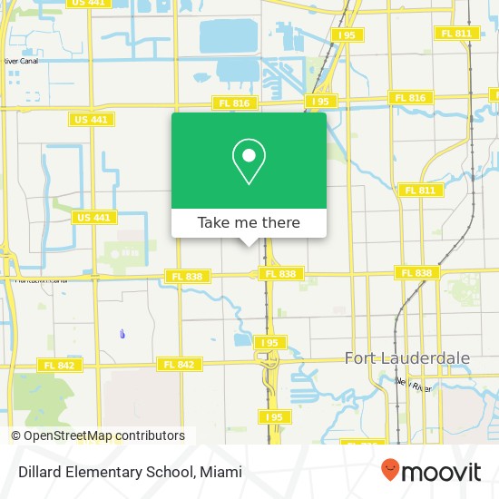 Dillard Elementary School map