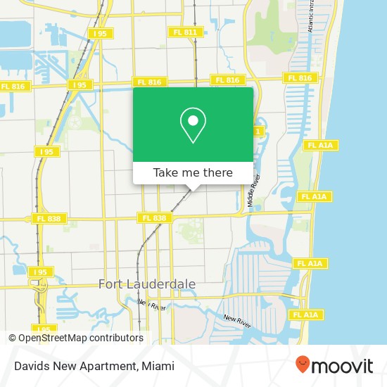 Mapa de Davids New Apartment