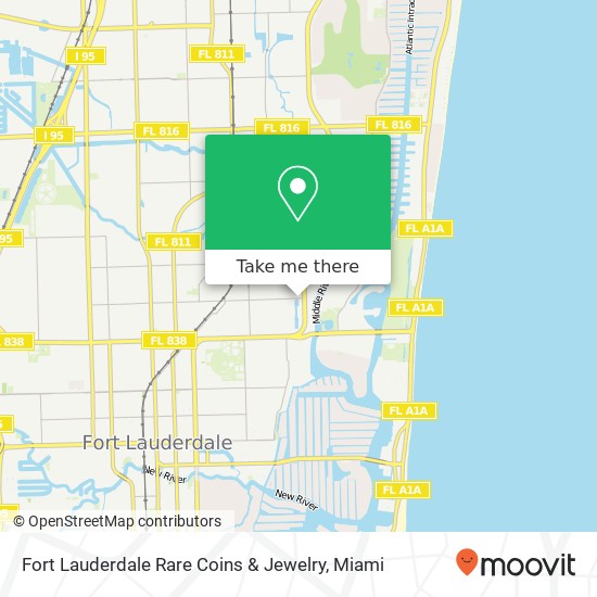 Fort Lauderdale Rare Coins & Jewelry map