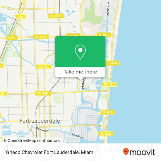 Mapa de Grieco Chevrolet Fort Lauderdale