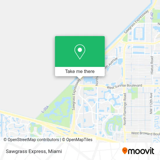 Sawgrass Express map