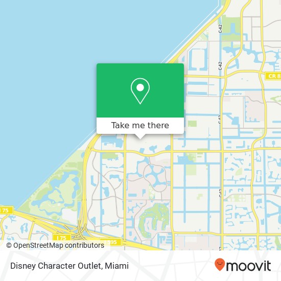 Disney Character Outlet map