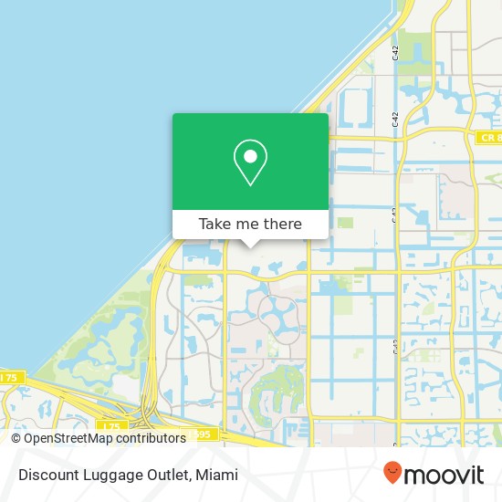 Mapa de Discount Luggage Outlet