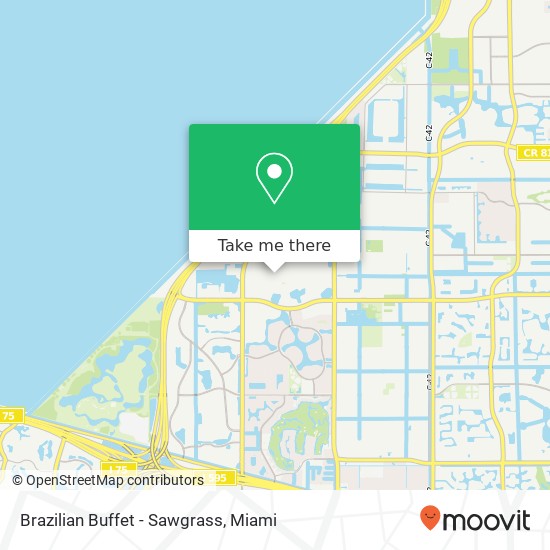 Brazilian Buffet - Sawgrass map