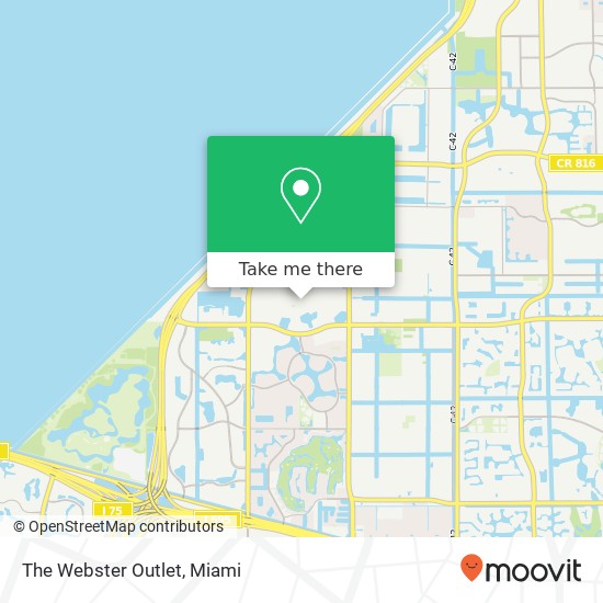 The Webster Outlet map