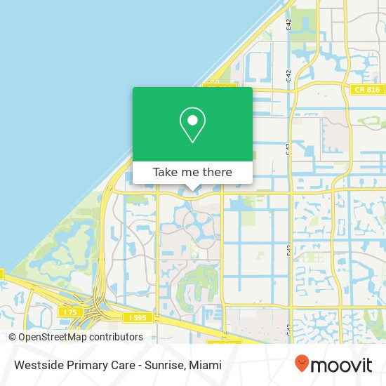 Westside Primary Care - Sunrise map