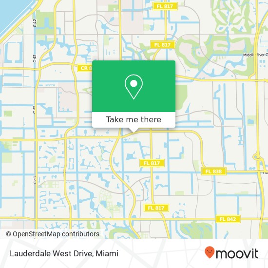 Lauderdale West Drive map