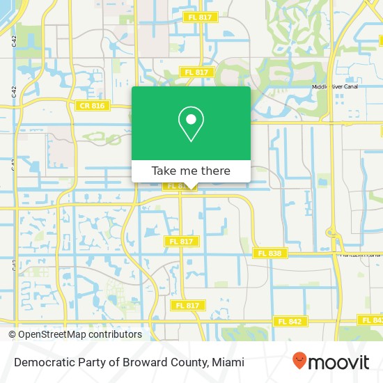 Mapa de Democratic Party of Broward County