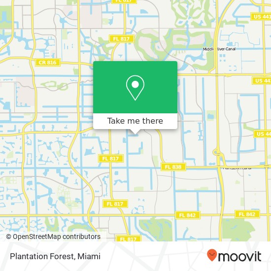 Plantation Forest map