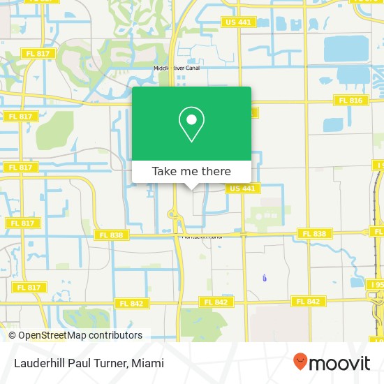 Mapa de Lauderhill Paul Turner