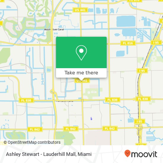 Ashley Stewart - Lauderhill Mall map