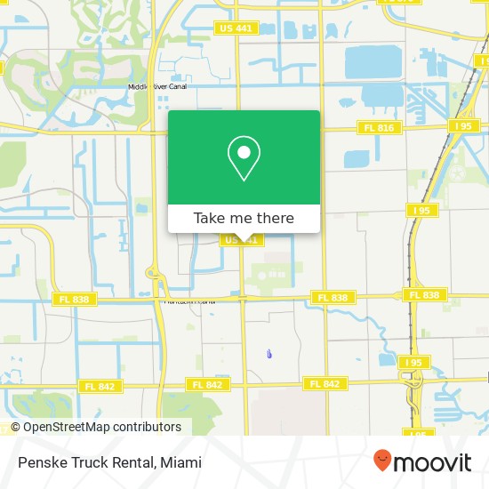 Penske Truck Rental map