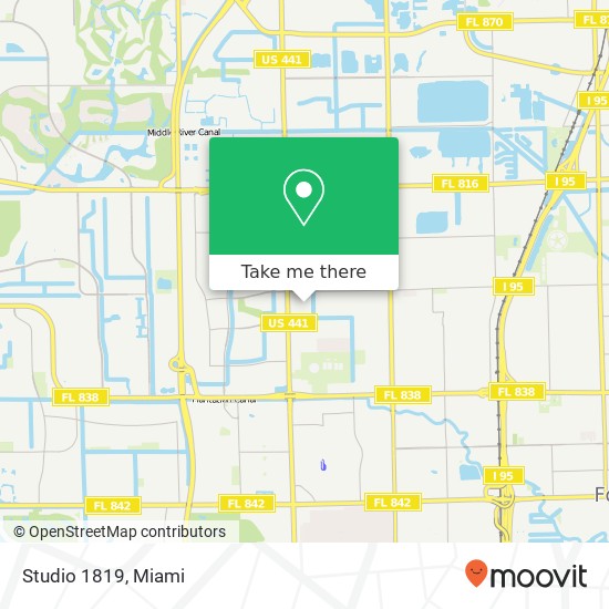 Studio 1819 map