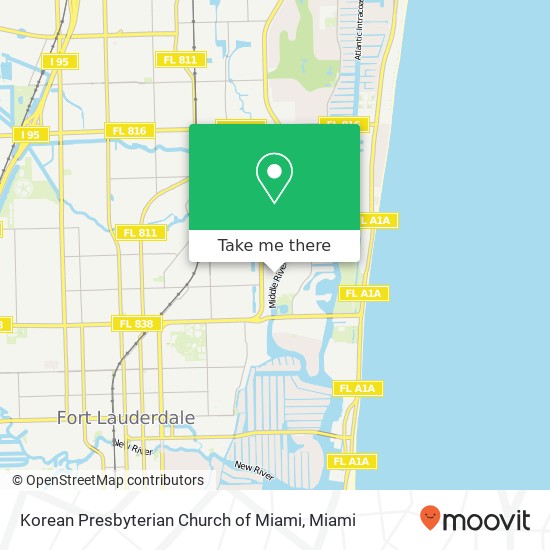 Mapa de Korean Presbyterian Church of Miami