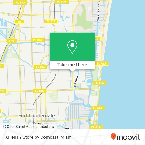 Mapa de XFINITY Store by Comcast