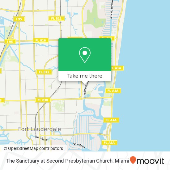 The Sanctuary at Second Presbyterian Church map