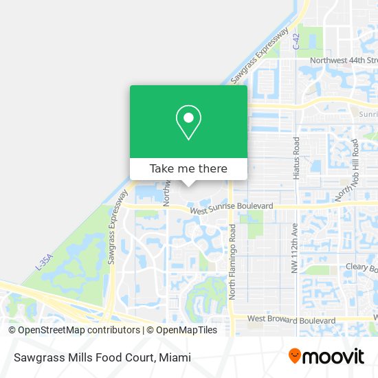 Center Map of Sawgrass Mills® - A Shopping Center In Sunrise, FL