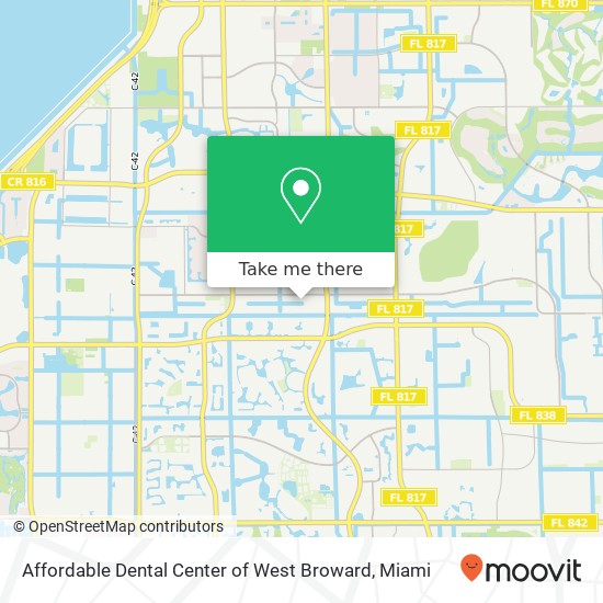 Affordable Dental Center of West Broward map