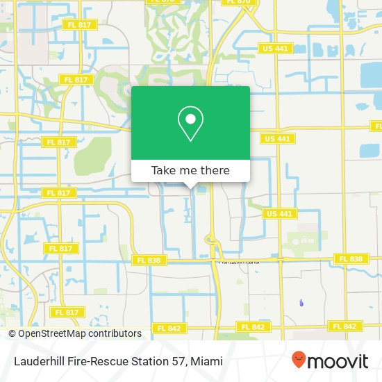 Lauderhill Fire-Rescue Station 57 map