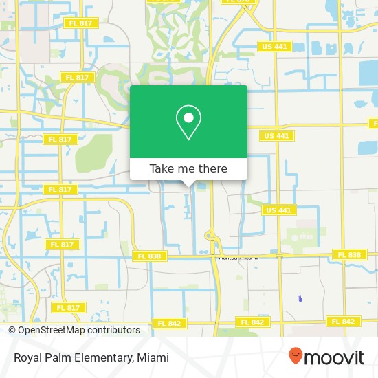 Royal Palm Elementary map