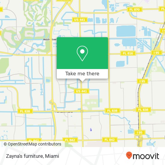 Mapa de Zayna's furniture