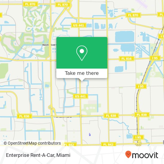 Mapa de Enterprise Rent-A-Car