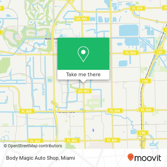 Body Magic Auto Shop map