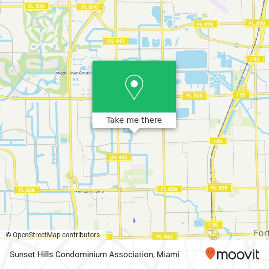 Sunset Hills Condominium Association map