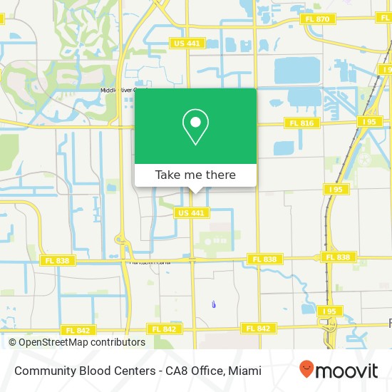 Community Blood Centers - CA8 Office map