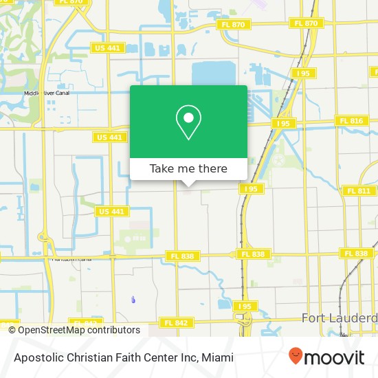 Mapa de Apostolic Christian Faith Center Inc