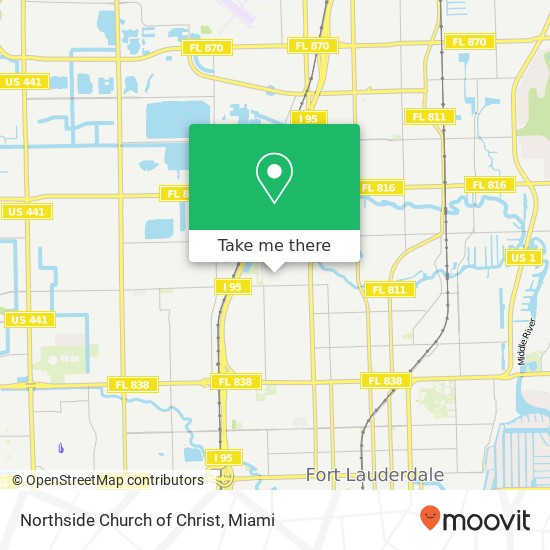 Mapa de Northside Church of Christ