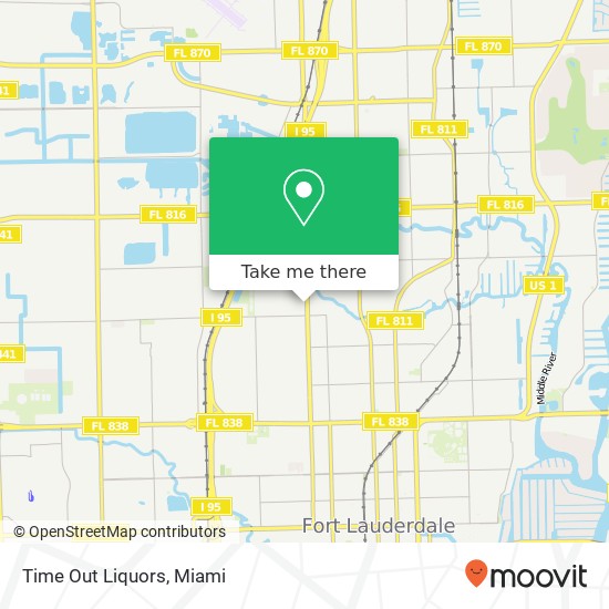 Time Out Liquors map