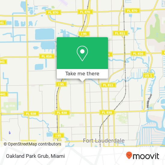 Mapa de Oakland Park Grub