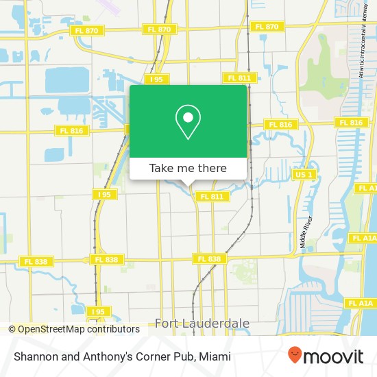 Shannon and Anthony's Corner Pub map