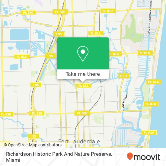 Mapa de Richardson Historic Park And Nature Preserve