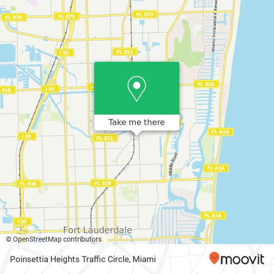 Mapa de Poinsettia Heights Traffic Circle