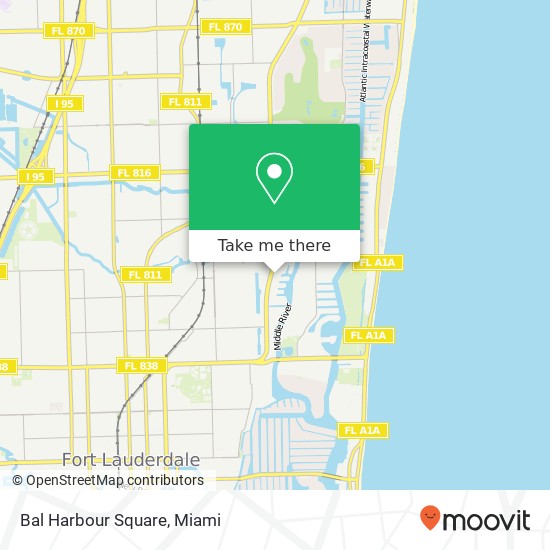 Mapa de Bal Harbour Square