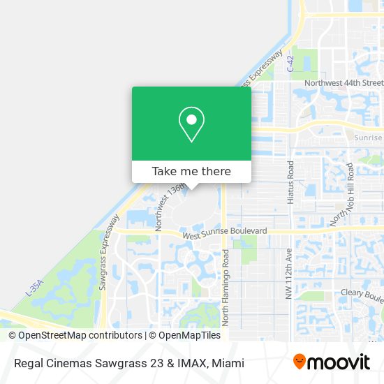 Regal Cinemas Sawgrass 23 & IMAX map