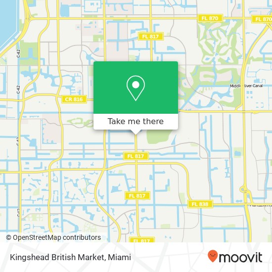 Kingshead British Market map