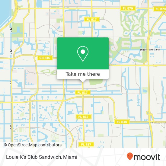 Louie K's Club Sandwich map