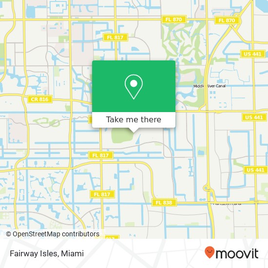 Mapa de Fairway Isles