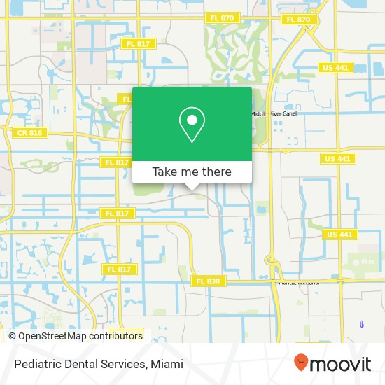 Pediatric Dental Services map