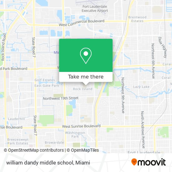 Mapa de william dandy middle school