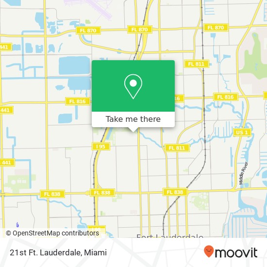Mapa de 21st Ft. Lauderdale