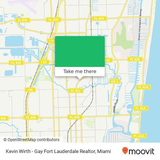 Mapa de Kevin Wirth - Gay Fort Lauderdale Realtor