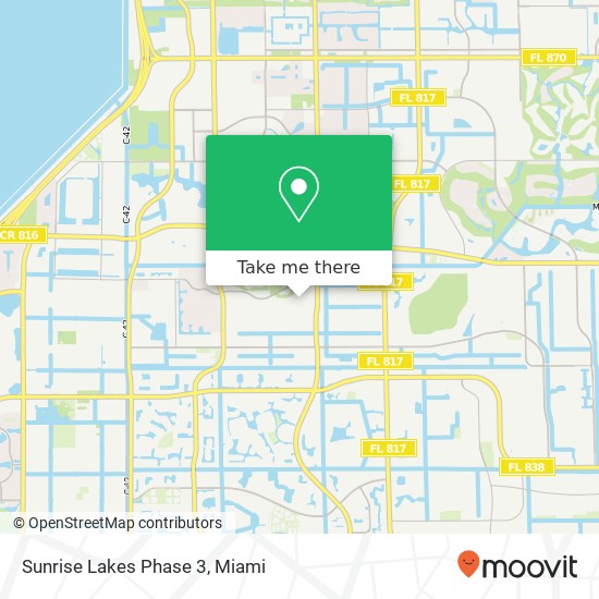 Sunrise Lakes Phase 3 map