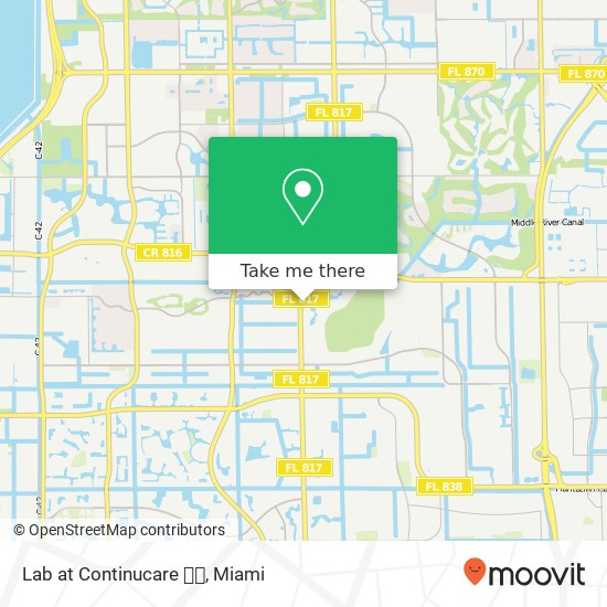 Lab at Continucare 💉💉 map