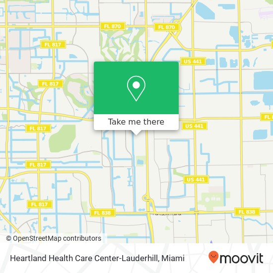 Heartland Health Care Center-Lauderhill map