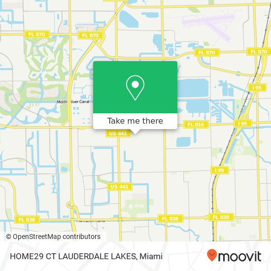 Mapa de HOME29 CT LAUDERDALE LAKES