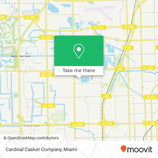 Mapa de Cardinal Casket Company